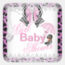 Search for african american girl baby shower stickers It's a girl