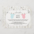 Search for twins gender reveal invitations He or she