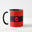 Search for black and red striped mugs Beautiful