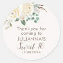 Search for floral sweet sixteen stickers Sage green