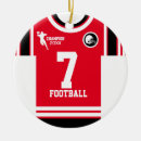 Search for football jersey christmas tree decorations Number