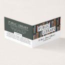 Search for library book business cards Librarian