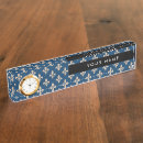 Search for royal blue name plates French symbol
