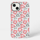 Search for black and white background iphone cases Red