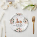 Search for deer baby shower plates Mum to be