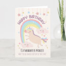 Search for rainbow unicorn birthday cards Daughter