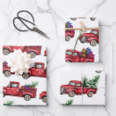 Search for christmas tree truck wrapping paper White
