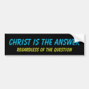 Search for question bumper stickers Christian