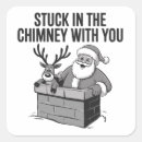 Search for funny reindeers stickers Merry christmas