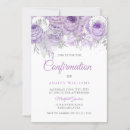 Search for purple confirmation invitations Floral