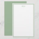 Search for sage green stationery paper Elegant