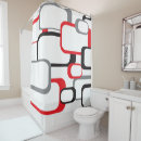 Search for retro black and white shower curtains Modern