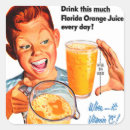 Search for orange juice stickers Retro