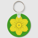 Search for daffodils key rings Yellow daffodil
