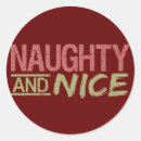Search for naughty or nice stickers Santa