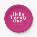 Search for 21st birthday plates Elegant