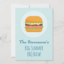 Search for hamburger party invitations Fast food