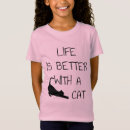 Search for life is better with cats tshirts Kitty
