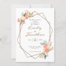 Search for geometric floral wedding invitations Typography