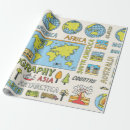 Search for geography wrapping paper World
