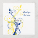 Search for royal blue and yellow wedding invitations Floral