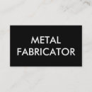 Search for metal fabrication business cards Fabricator