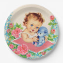 Search for vintage roses plates Blue