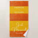 Search for just married beach towels Husband and wife