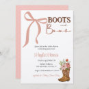 Search for boots or bows invitations Cowgirl