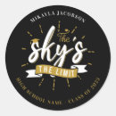 Search for black and gold graduation stickers College university