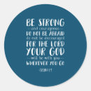 Search for be strong and courageous stickers Joshua 1 9