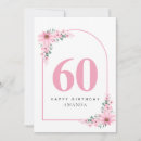 Search for 60th for women birthday cards Pink