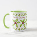Search for evergreen mugs Holly and berries