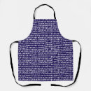 Search for letter design aprons Black and white