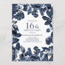 Search for indigo birthday invitations Elegant