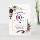 Search for 90th birthday cards Purple