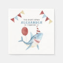 Search for shark napkins 1st birthday