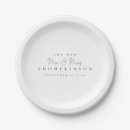 Search for mr and mrs wedding plates Minimalist