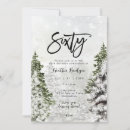 Search for winter 60th birthday invitations Typography