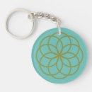 Search for turquoise flower key rings Teal