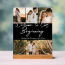 Search for welcome to our beginning wedding signs Chic