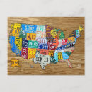 Search for 50 states postcards Green