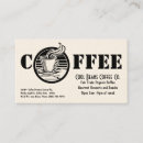 Search for steaming business cards Barista