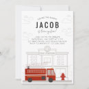 Search for fire truck party invitations Simple