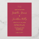 Search for magenta and gold invitations Minimalist