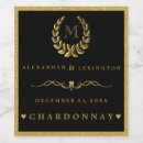 Search for new year bottle labels Gold glitter