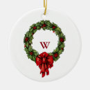 Search for holly wreath christmas tree decorations Vintage