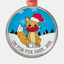 Search for fox christmas tree decorations Face mask