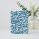 Search for wave pattern postcards Blue