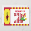 Search for circus 2nd birthday invitations Clown